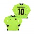 Camisola FC Barcelona RONALDINHO 10 2005 Retro Homem Equipamento Segundo 2006 Manga Comprida